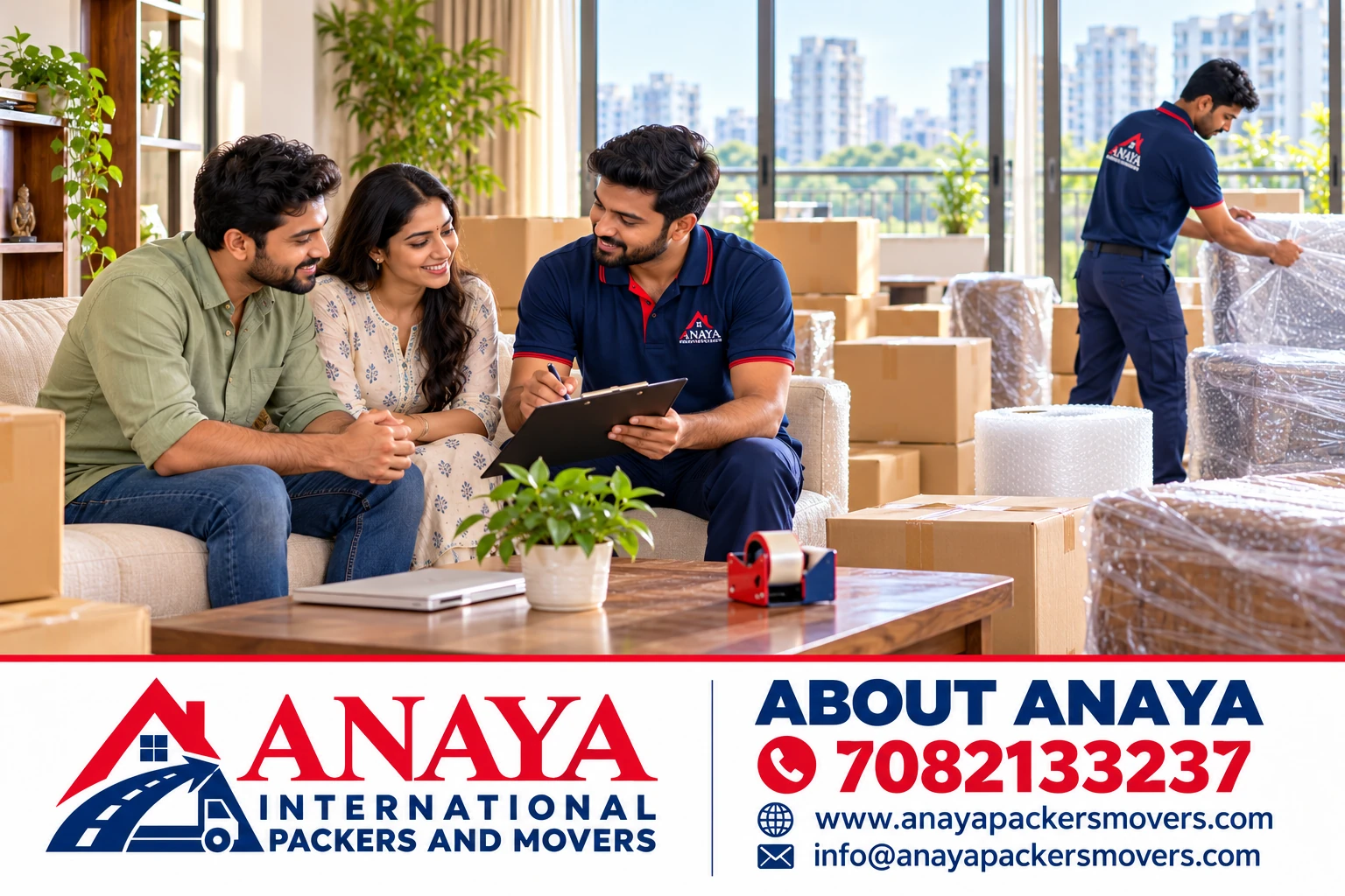 Anaya coordinator helping a family plan their household move